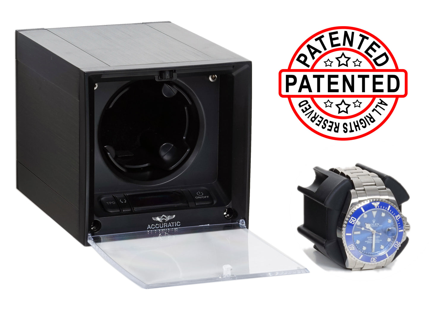 Accuratic Cubic Expandable Modular Watch Winder with 14 Different TPD Settings