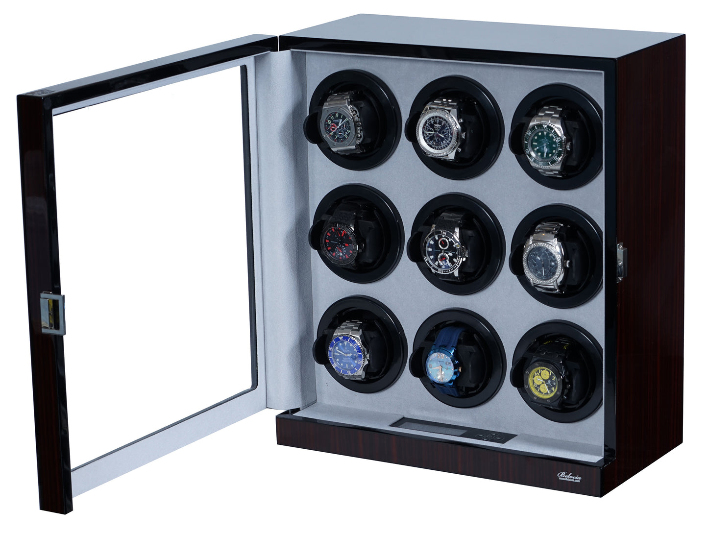 Nine Watch Winder w/LCD Display Powered by Japanese Mabuchi motors