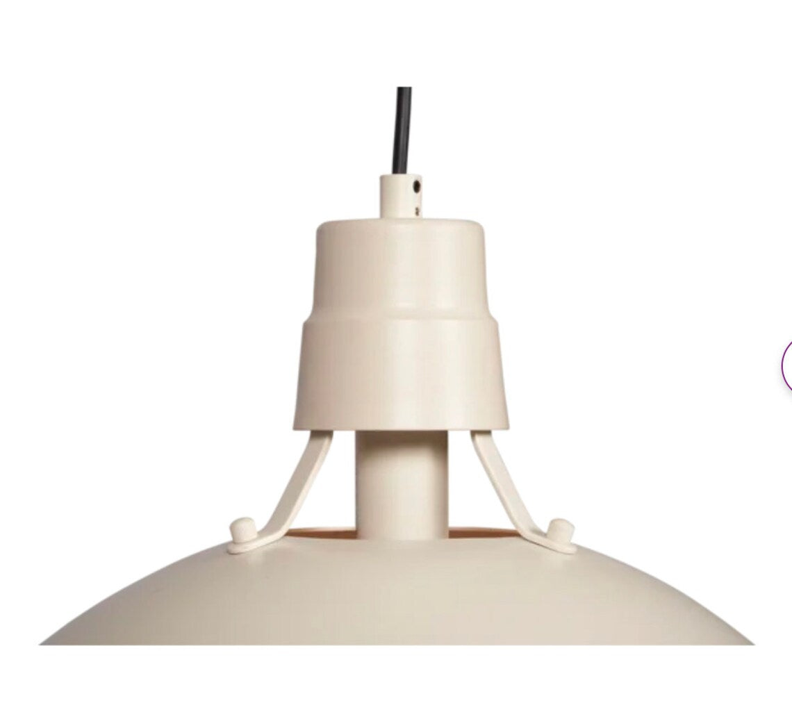 Ceiling Hanging Light, Dome Pendant Light, White Modern Industrial Pendant Light, Pendant Lamp Shade (Pack of 4)