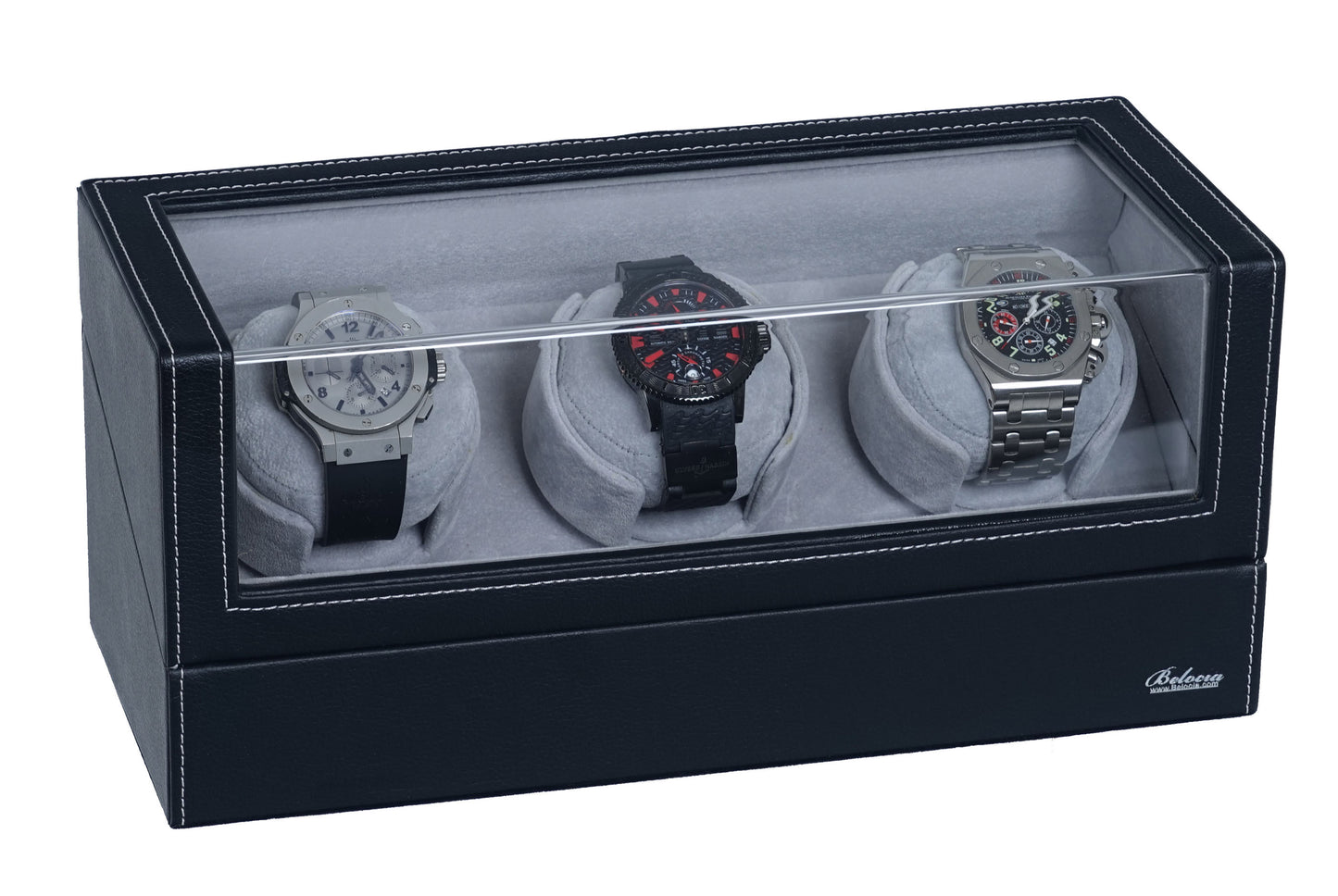 Triple Watch Winder With Japanese Mabuchi Motor, 750, 1000, 1500 and