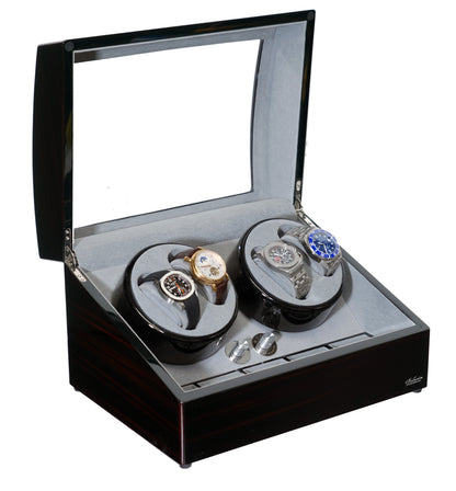 Four Watch Winder With Japanese Mabuchi Motor, 750, 1000, 1500 and 1800 TPD