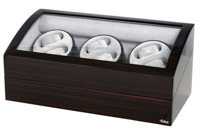 6 Watch Winder with 8 Additional Watch Storage Powered w/Japanese Mabuchi Motors
