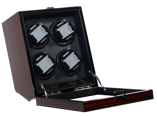 Four Watch Winder w/LCD Display Powered by Japanese Mabuchi motors